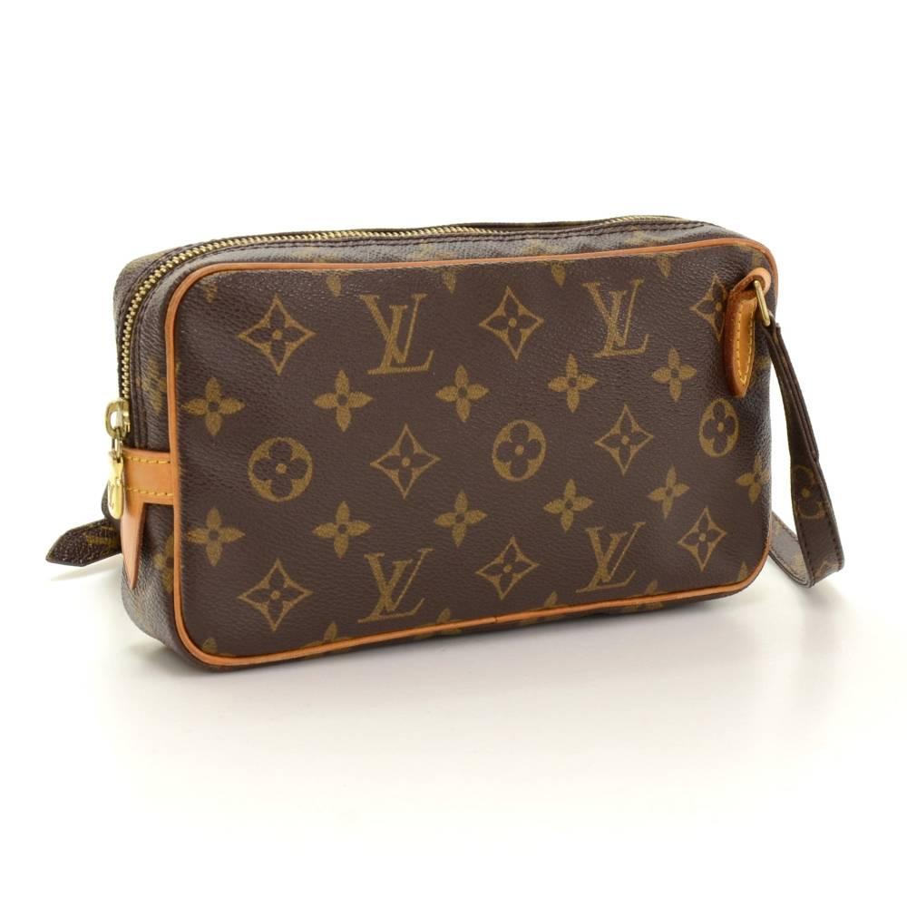 Brown Louis Vuitton Pochette Marly Bandouliere Monogram Canvas Shoulder Bag