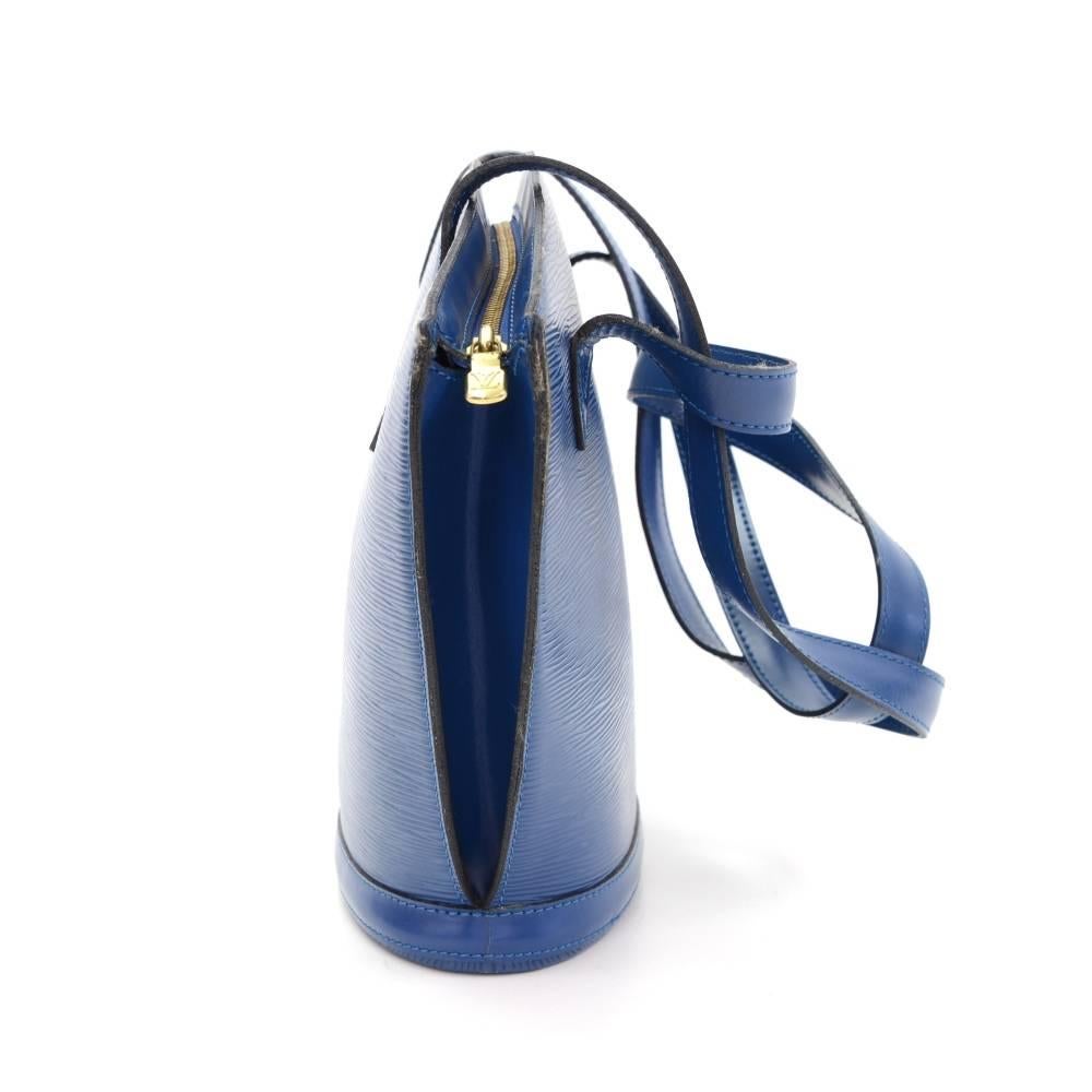 Louis Vuitton Saint Jacques PM Blue Epi Leather Shoulder Bag 1