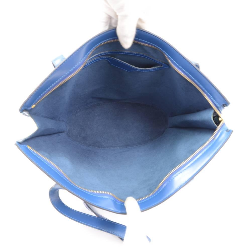 Louis Vuitton Saint Jacques PM Blue Epi Leather Shoulder Bag 6