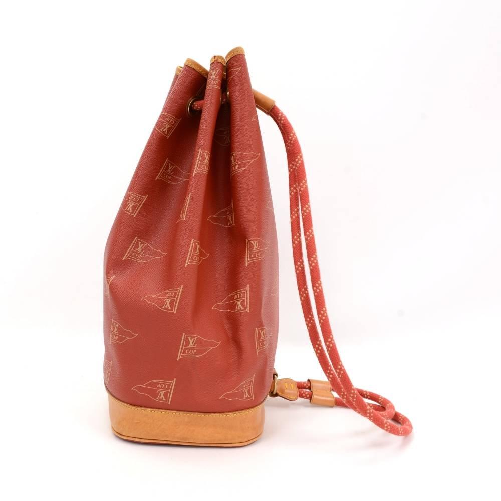 Women's Vintage Louis Vuitton Saint Tropez LV Cup Limited Red Canvas Shoulder Bag