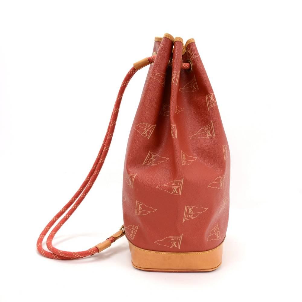 Vintage Louis Vuitton Saint Tropez LV Cup Limited Red Canvas Shoulder Bag 1