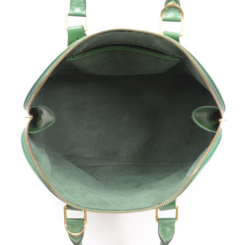 Louis Vuitton Alma Green Epi Leather Hand Bag 5