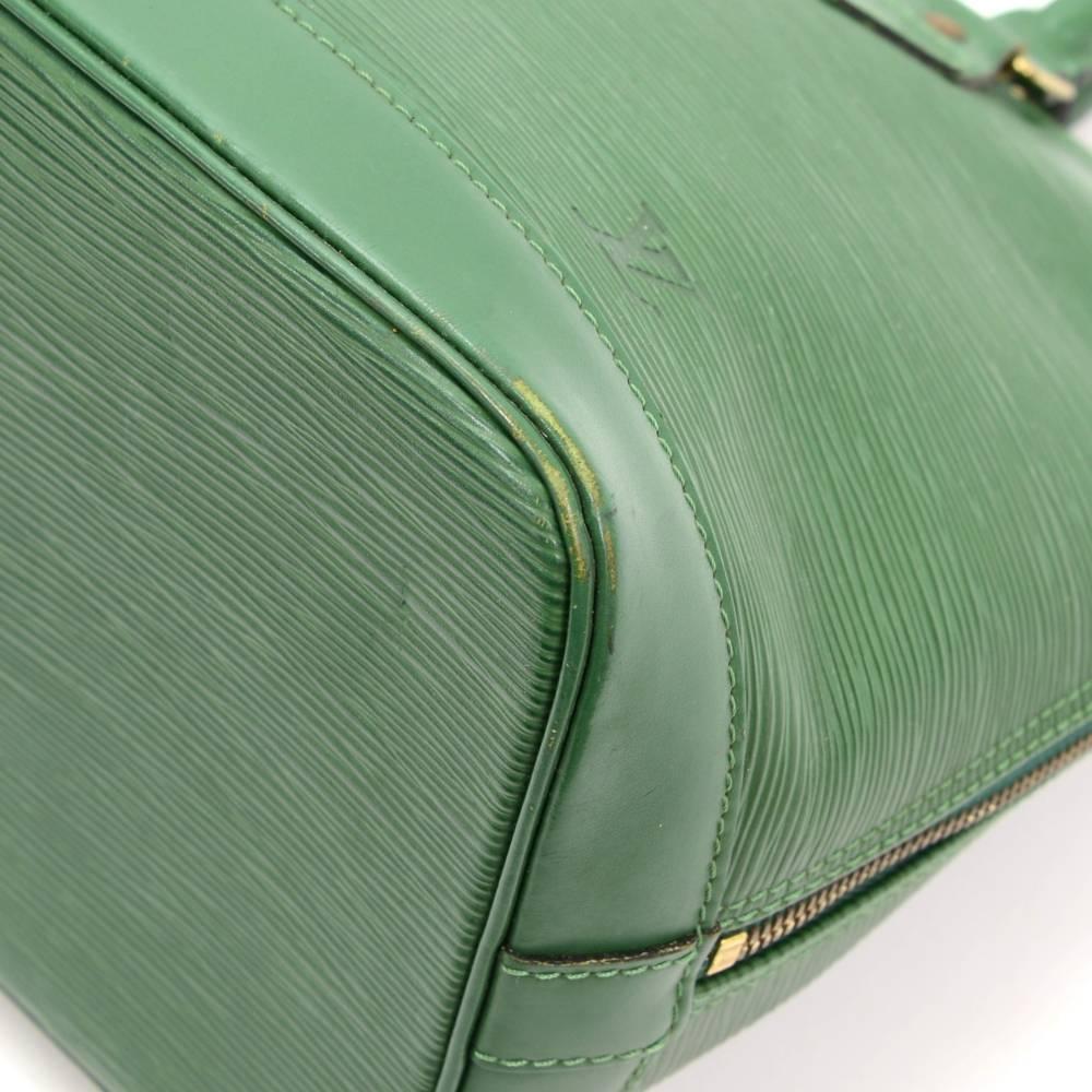 Louis Vuitton Alma Green Epi Leather Hand Bag 3