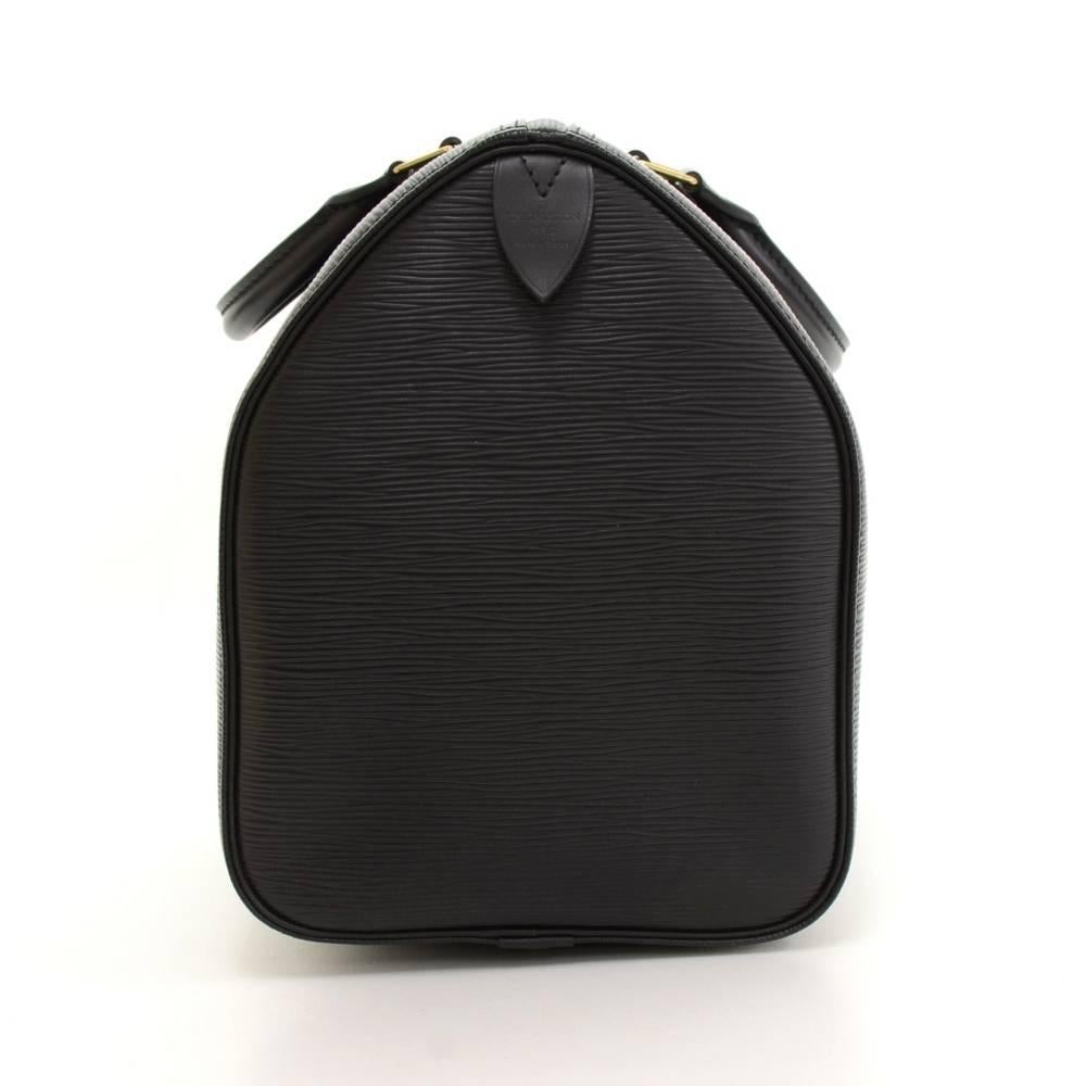 Louis Vuitton Speedy 35 Black Epi Leather City Hand Bag 1