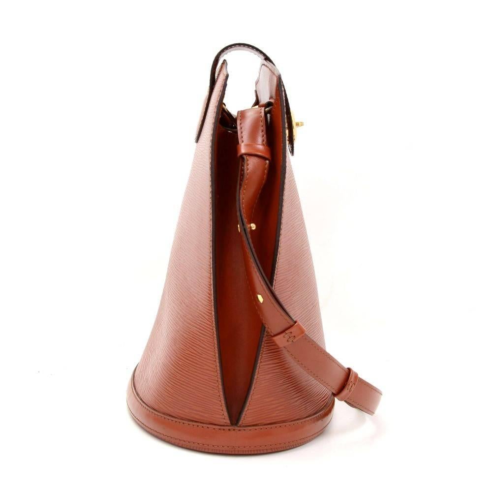 Women's Louis Vuitton Cluny Kenyan Fawn Brown Epi Leather Shoulder Bag