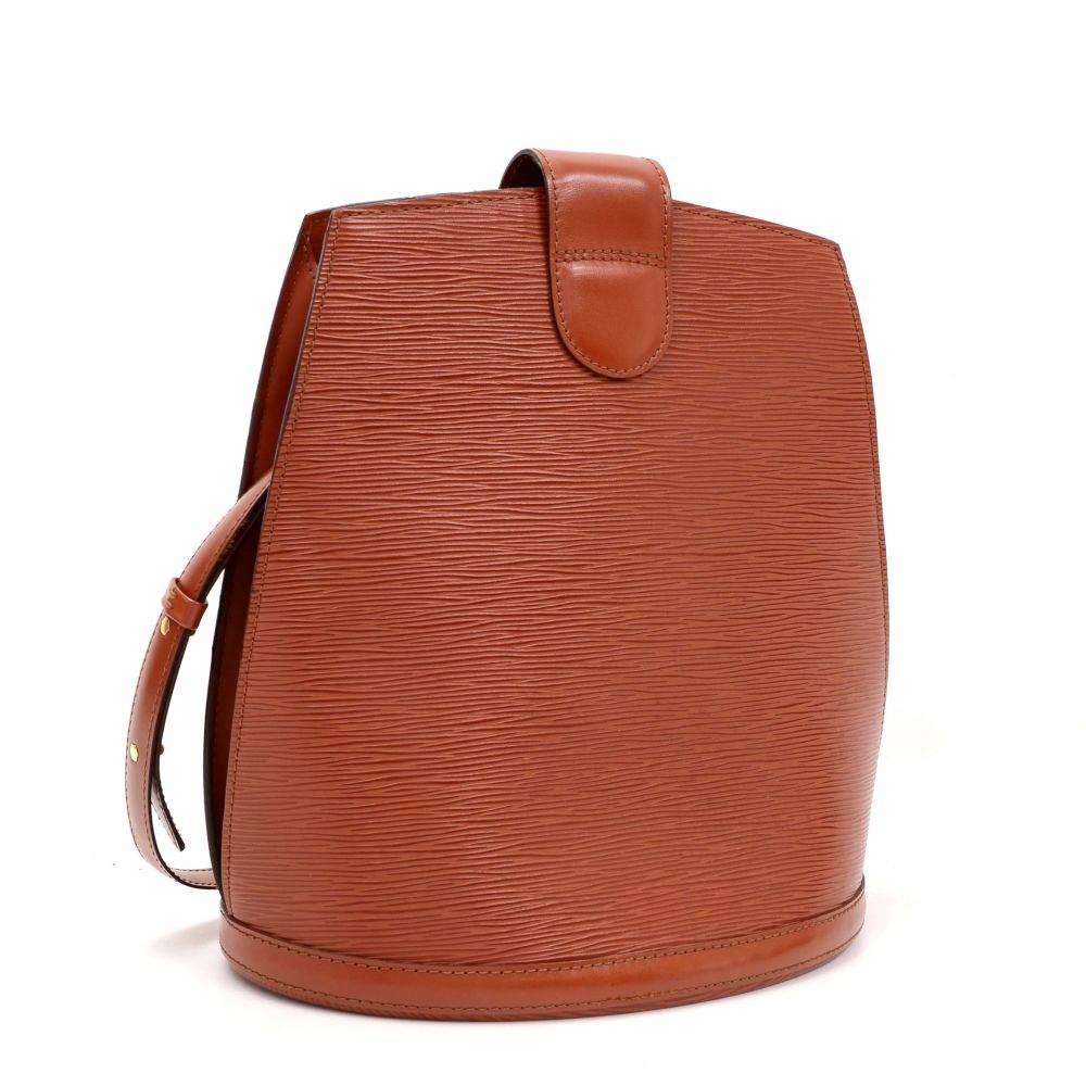 Louis Vuitton Cluny Kenyan Fawn Brown Epi Leather Shoulder Bag In Good Condition In Fukuoka, Kyushu