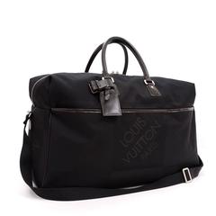 Louis Vuitton Albatros Black Damier Geant Canvas Boston Travel Bag
