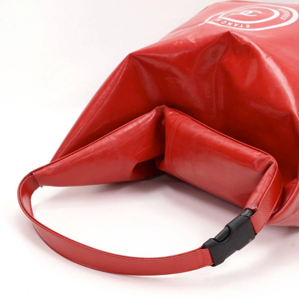 Chanel Red Vinyl Waterproof Large Limited Tote Bag 3