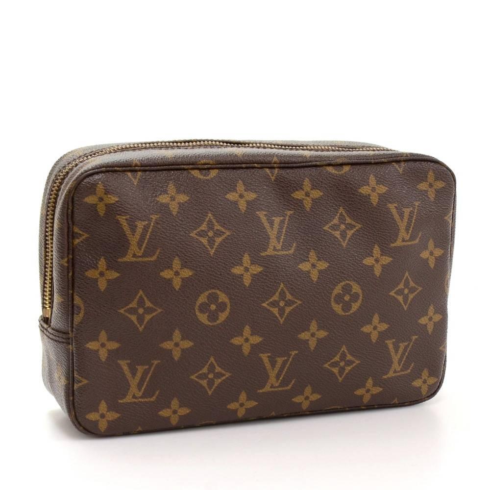 Black Vintage Louis Vuitton Trousse Toilette 23 Monogram Canvas Cosmetic Pouch