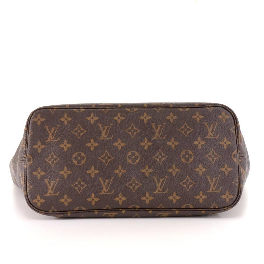 Louis Vuitton Neverfull MM Monogram Canvas Shoulder Tote Bag 1