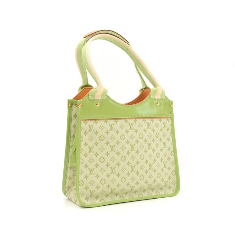 Louis Vuitton Sac Kathleen Light Green Mini Monogram Canvas Handbag at  1stDibs