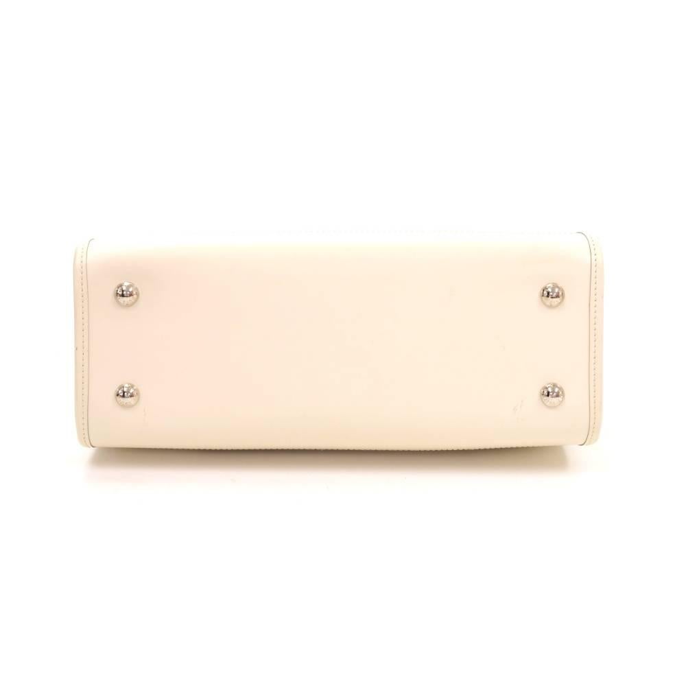 Louis Vuitton Madeleine GM White Epi Leather Shoulder Hand Bag 1