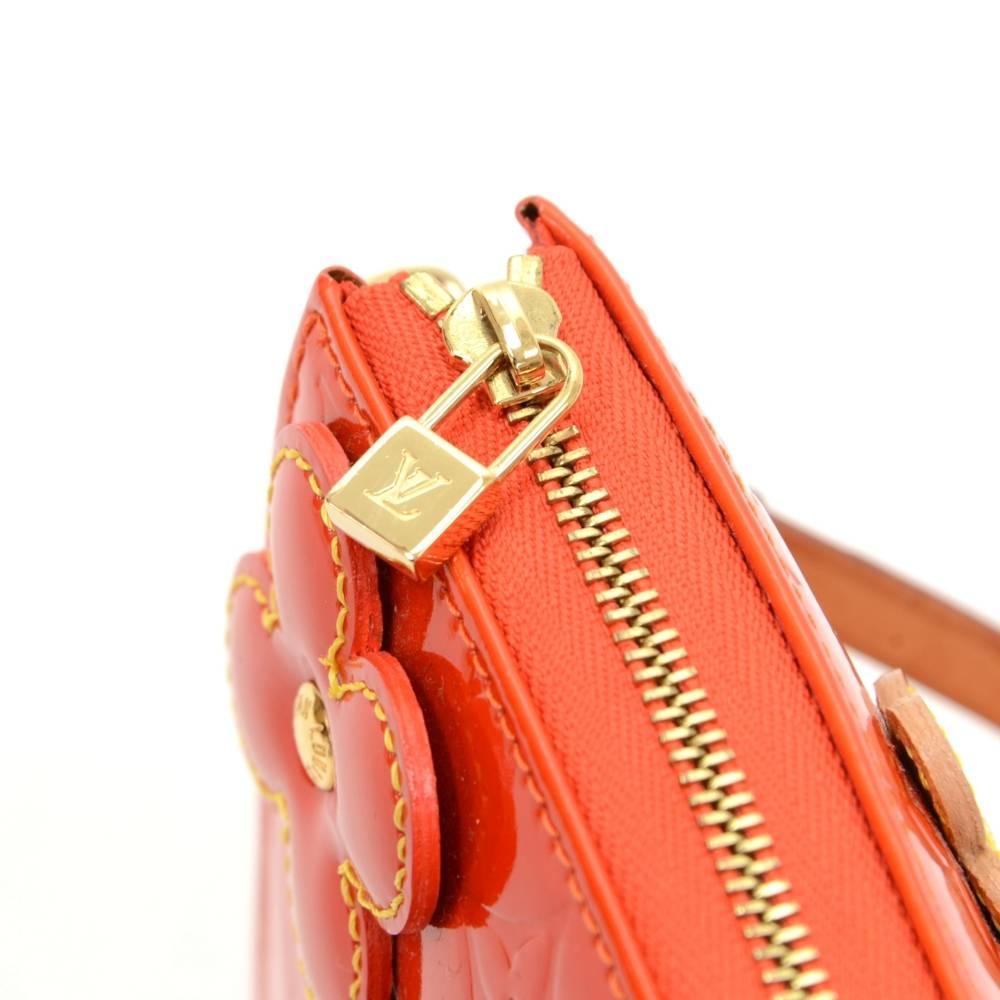Louis Vuitton Red Vernis Leather Flower Lexington 2001 Limited Handbag 3
