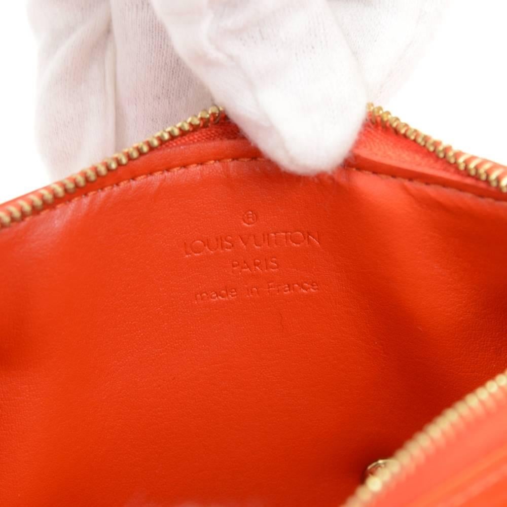 Louis Vuitton Red Vernis Leather Flower Lexington 2001 Limited Handbag 5