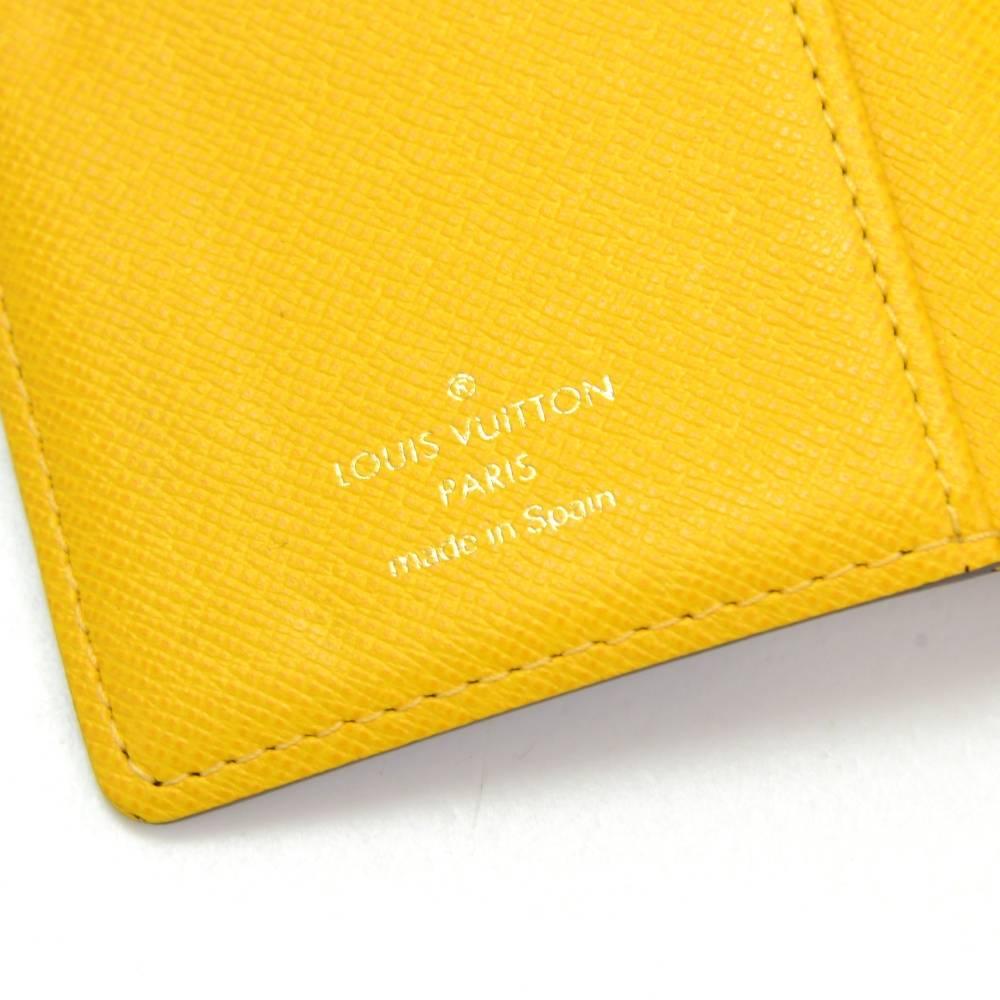 Louis Vuitton Agenda Fonctionnel PM Groom Porte Yellow Monogram Canvas Agenda 4