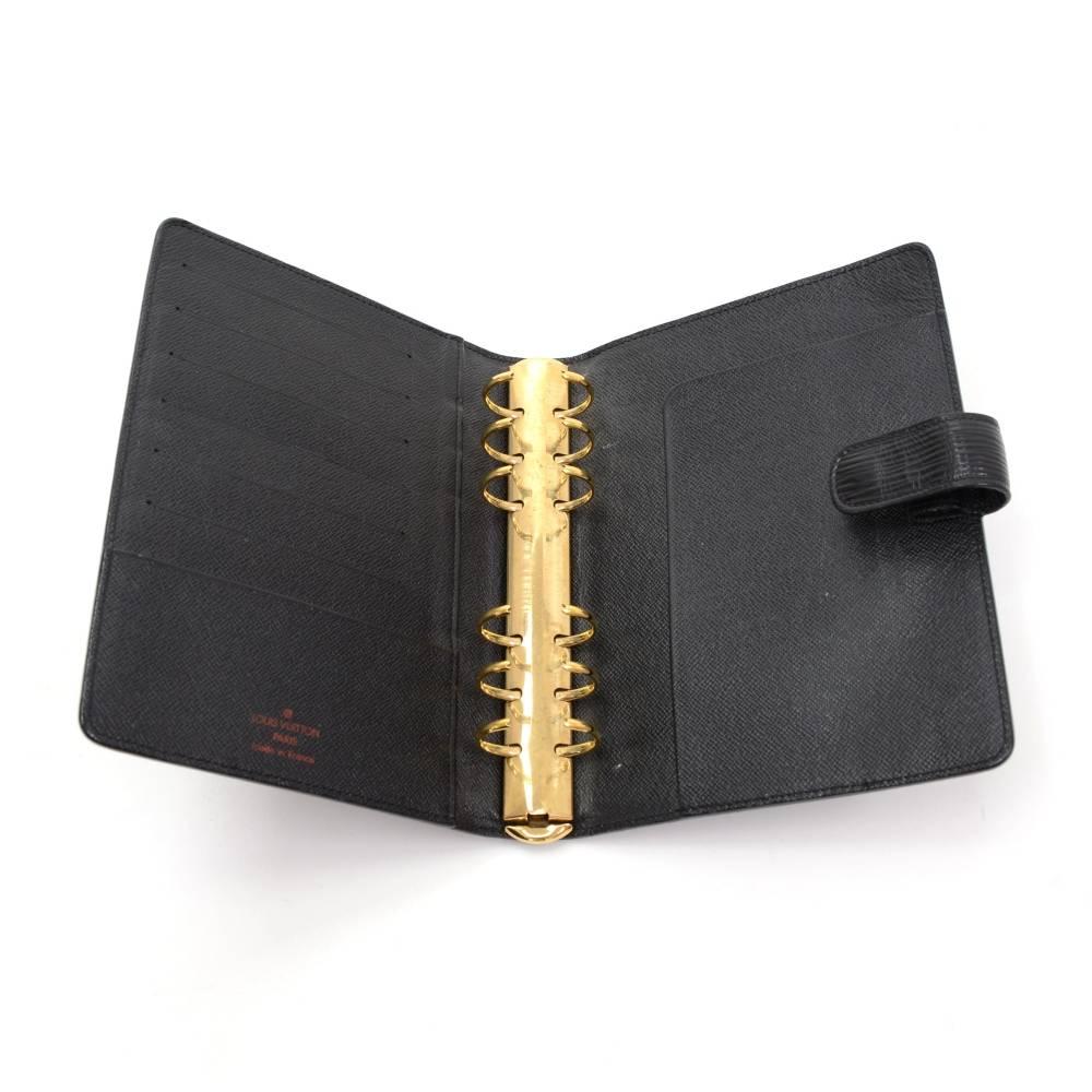 Louis Vuitton Agenda Fonctionnel MM Black Epi Leather Agenda Cover 3