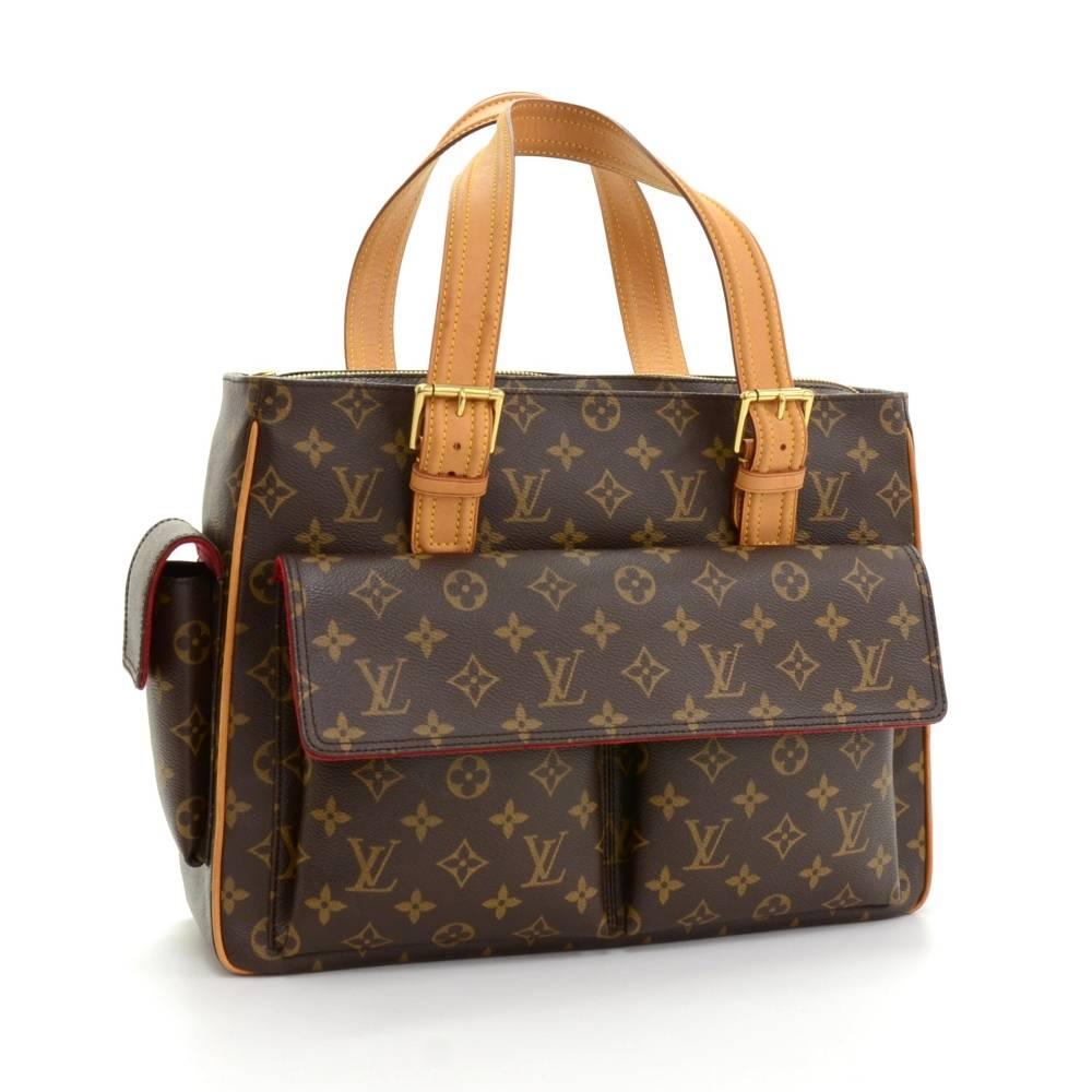 Louis Vuitton Multipli cite shoulder Bag in monogram canvas. Secured with a zipper closure. Outside has 3 flap pockets with magnetic closure. Inside has 2 open pockets and alkantra lining. 

Made in: France
Serial Number: M B 1 0 0 3
Size: 15.4