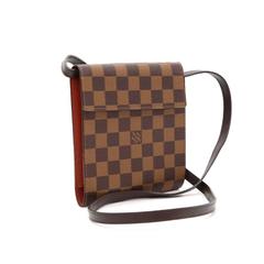 Louis Vuitton Ebene Damier Canvas CD Case Holder + Strap