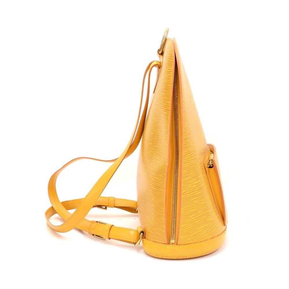 Women's Louis Vuitton Gobelins Yellow Epi Leather  Backpack Bag