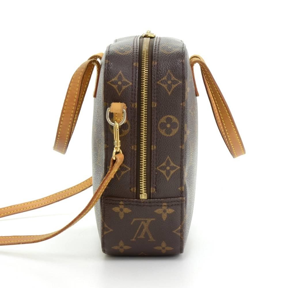 Louis Vuitton Spontini Monogram Canvas Hand Bag + Strap In Good Condition In Fukuoka, Kyushu