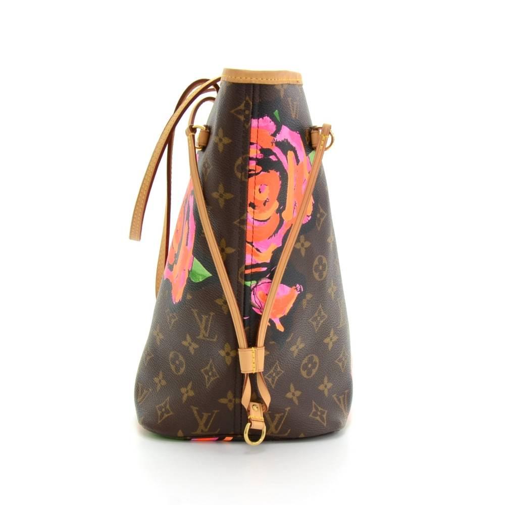 Women's Louis Vuitton Neverfull MM Stephen Sprouse Monogram Canvas Shoulder Tote Bag