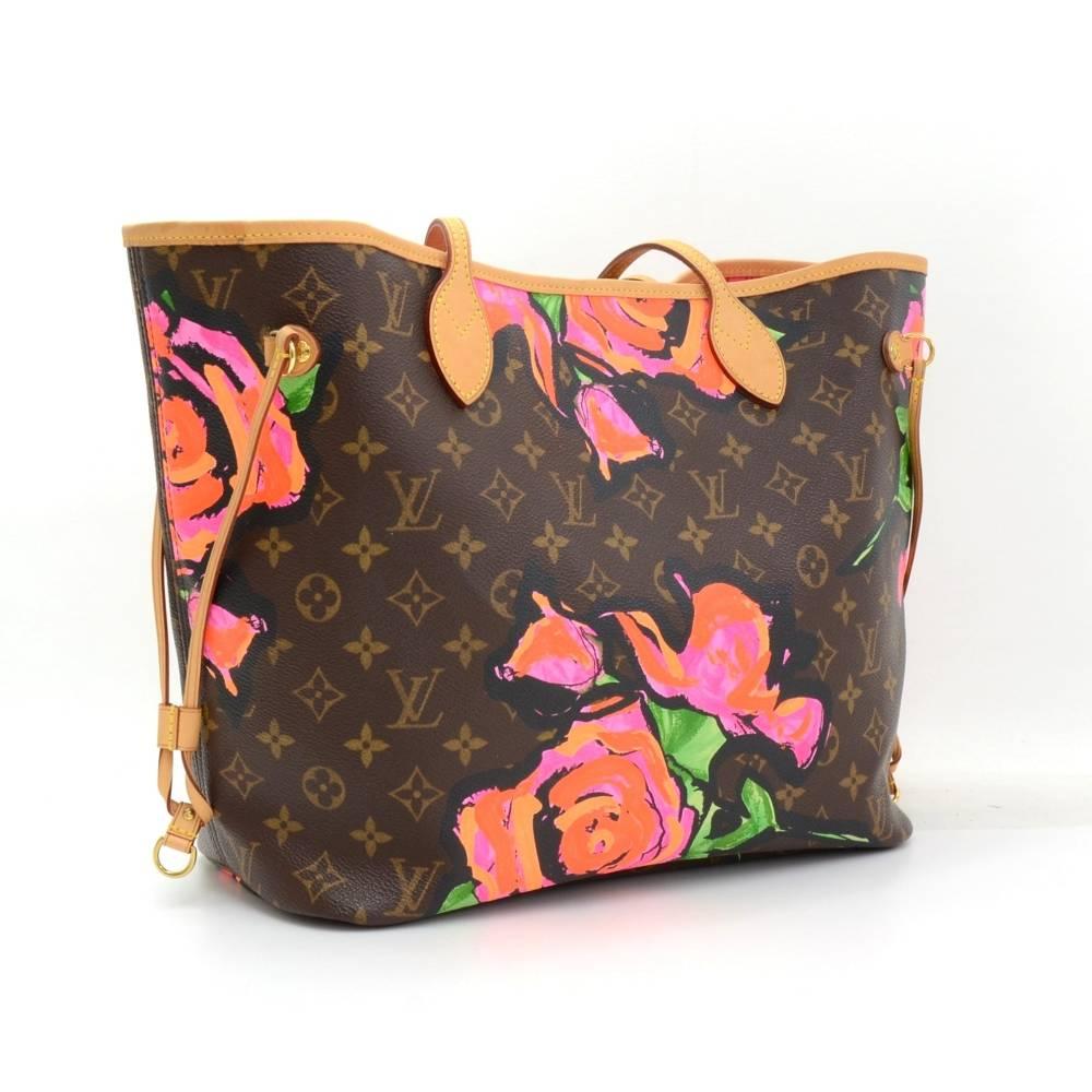 Louis Vuitton Neverfull MM Stephen Sprouse Monogram Canvas Shoulder Tote Bag In Excellent Condition In Fukuoka, Kyushu