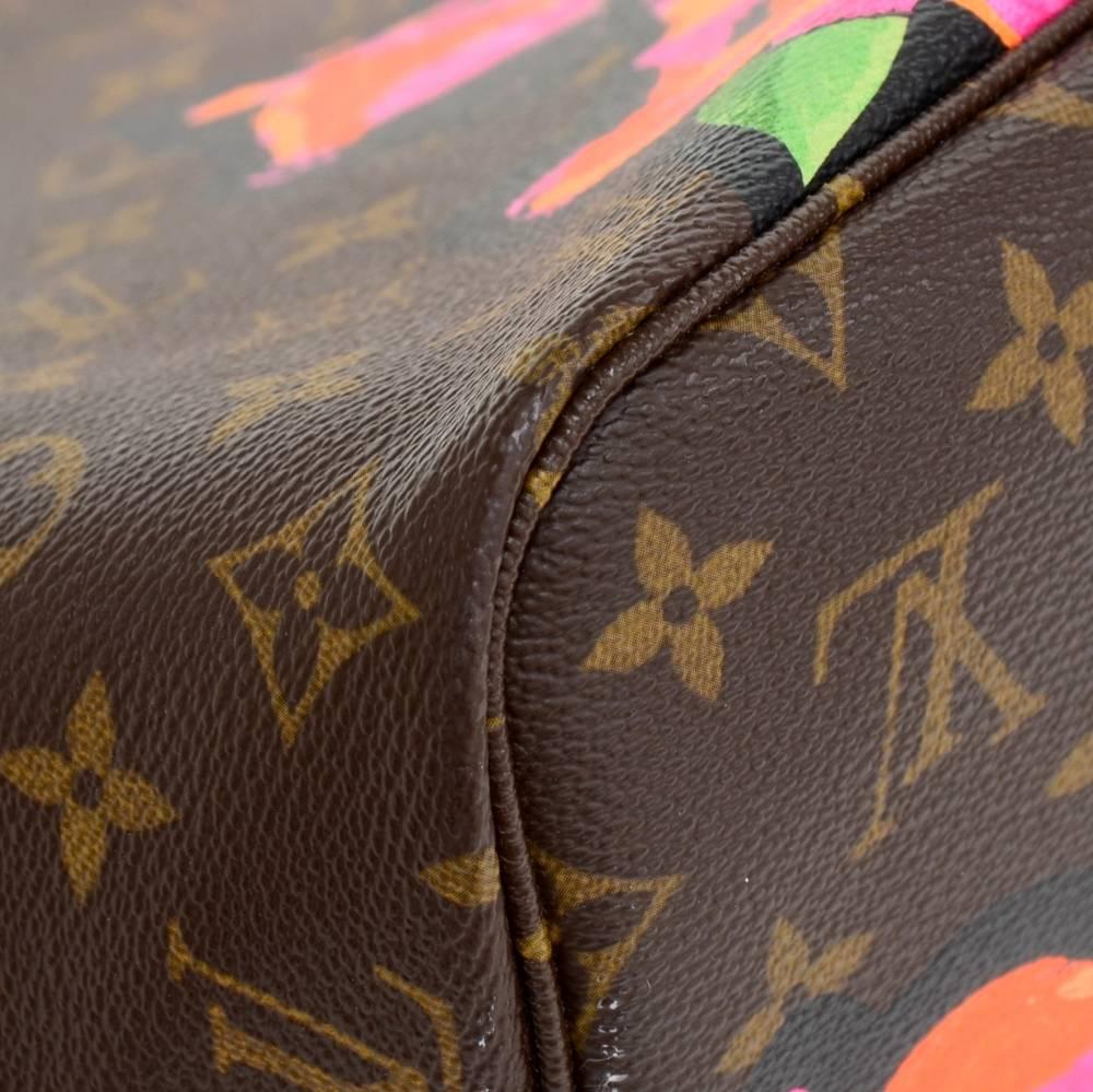 Louis Vuitton Neverfull MM Stephen Sprouse Monogram Canvas Shoulder Tote Bag 3