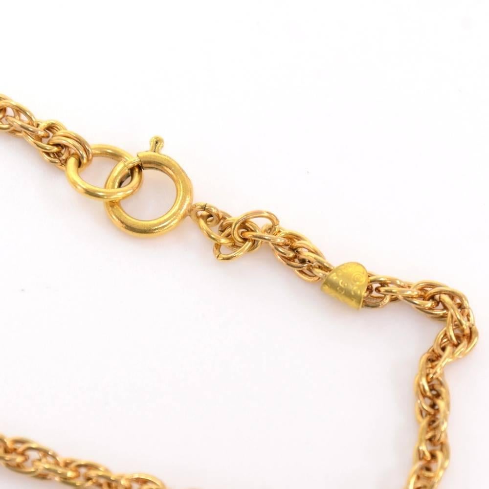 Vintage Chanel 2.55 Bag Motif Pendant Top Chain Necklace CC In Excellent Condition In Fukuoka, Kyushu