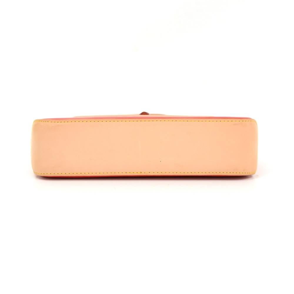 Louis Vuitton Mallory Square Rouge Red Vernis Leather Pochette Accessories Bag 2