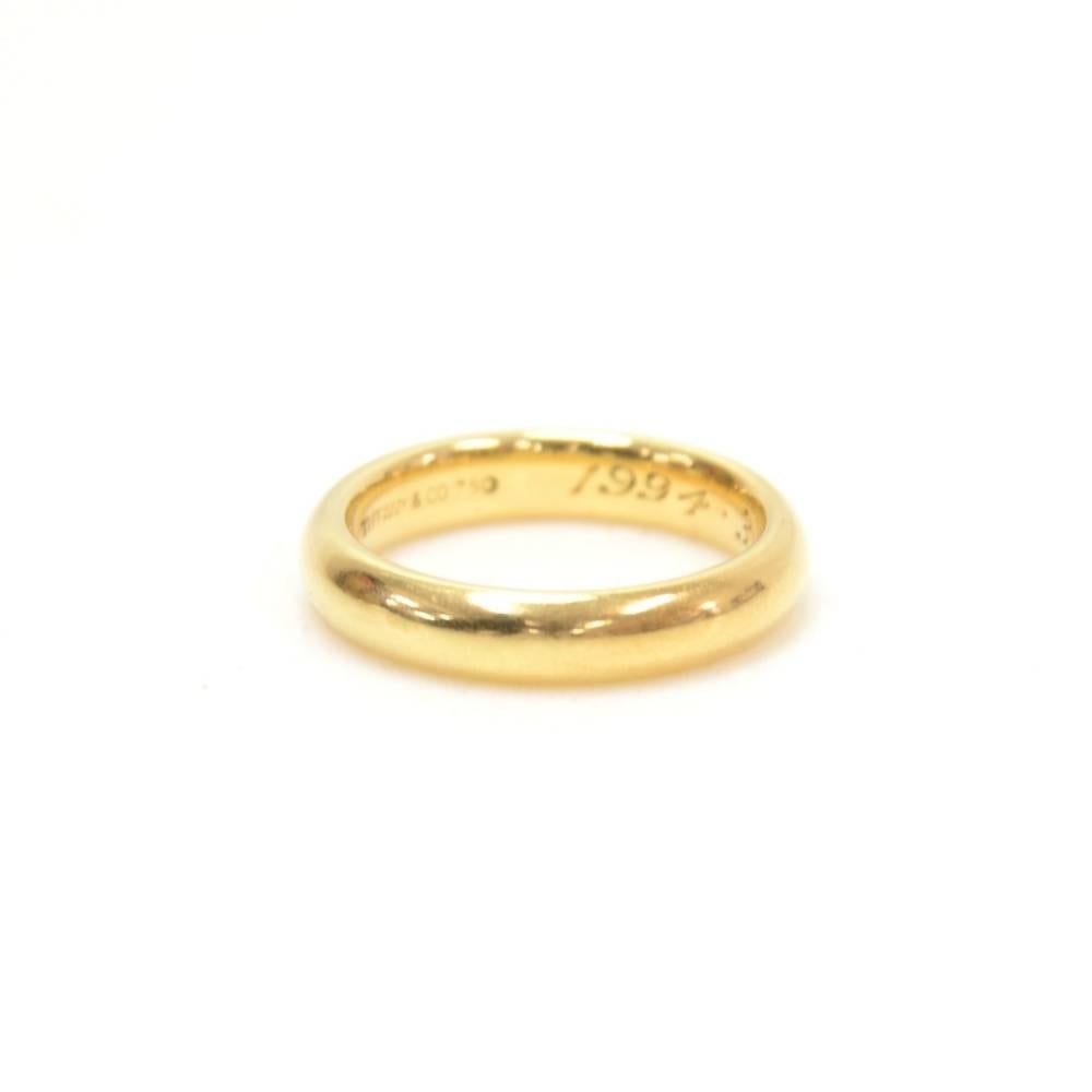 Tiffany & Co. Lucida Wedding Band 18K 4mm Ring 1