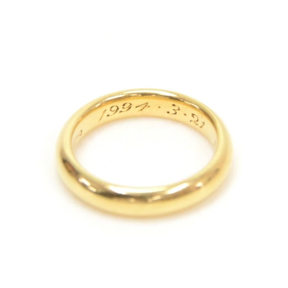 Orange Tiffany & Co. Lucida Wedding Band 18K 4mm Ring