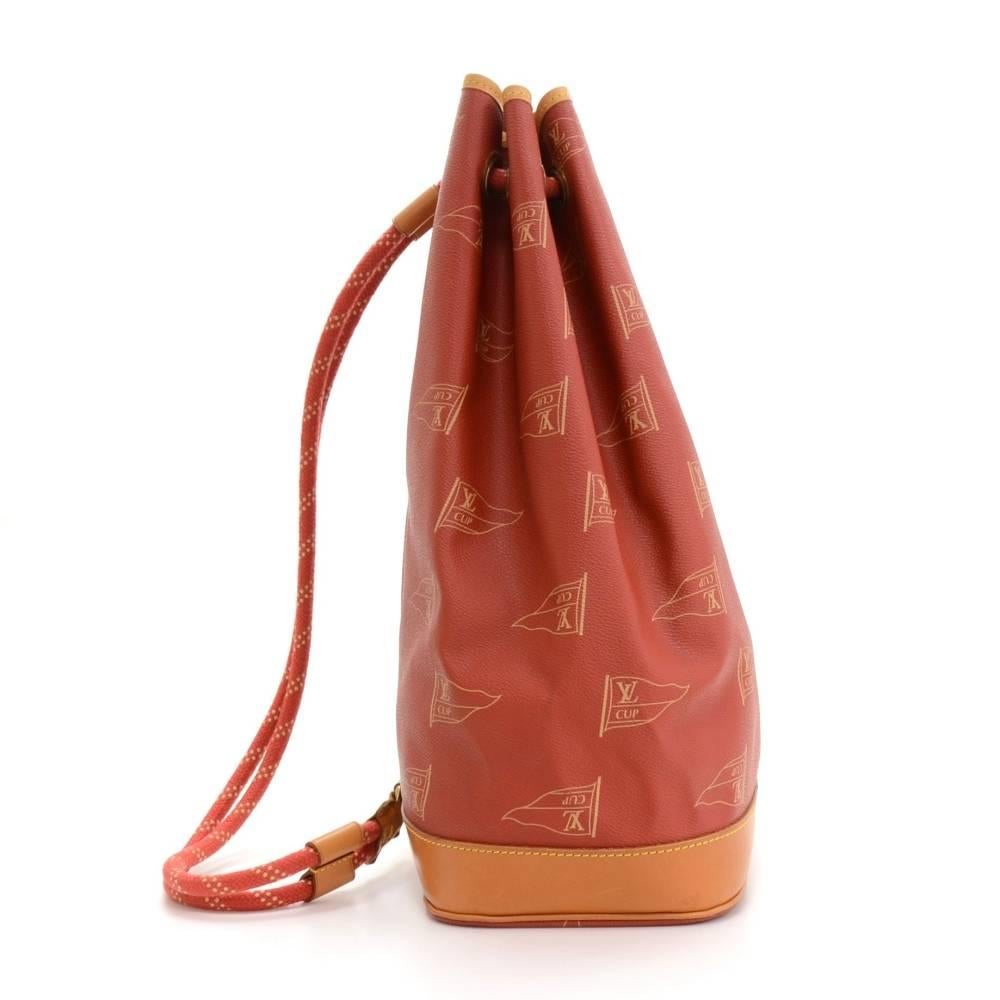 Vintage Louis Vuitton Saint Tropez LV Cup Limited Red Canvas Shoulder Bag 1