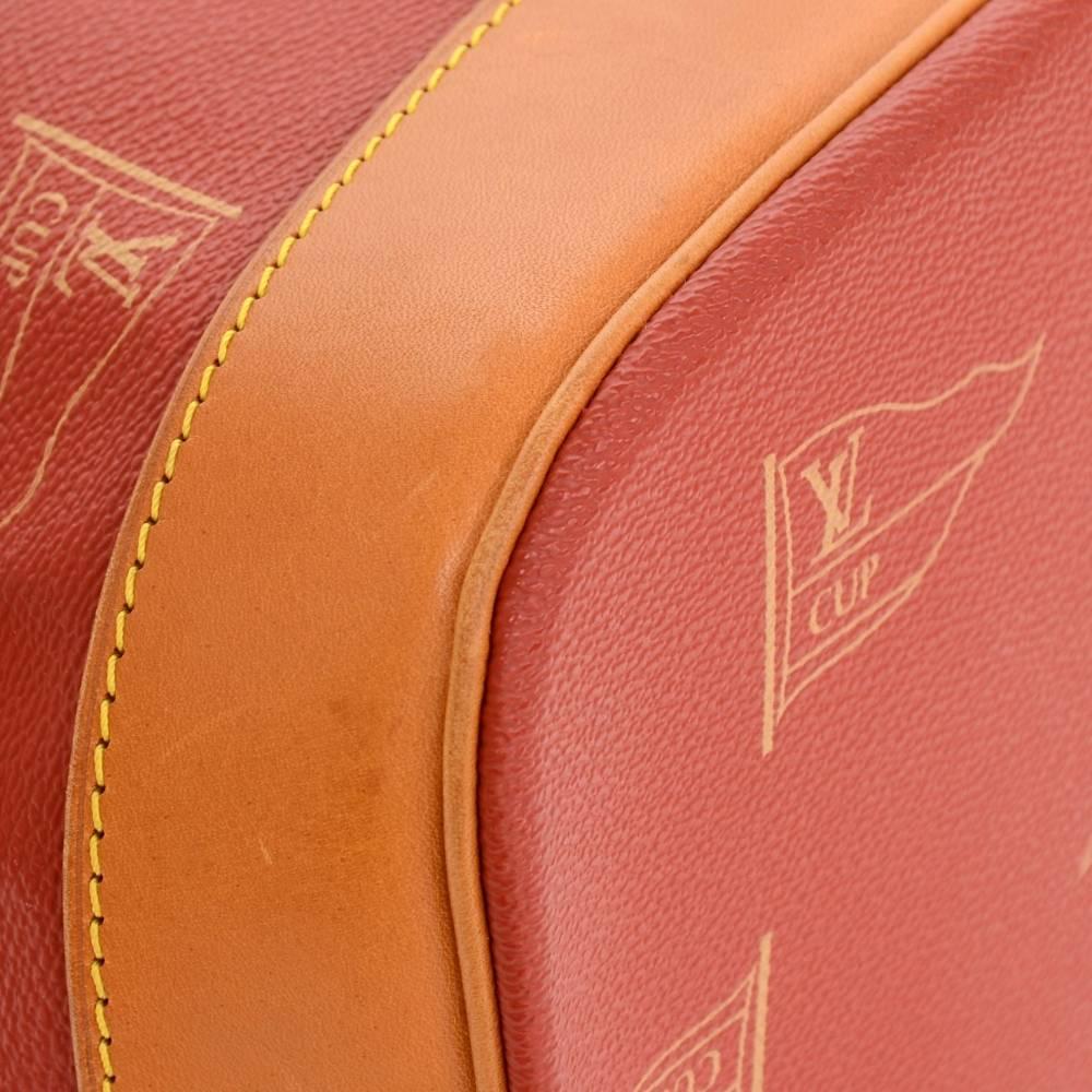 Vintage Louis Vuitton Saint Tropez LV Cup Limited Red Canvas Shoulder Bag 3