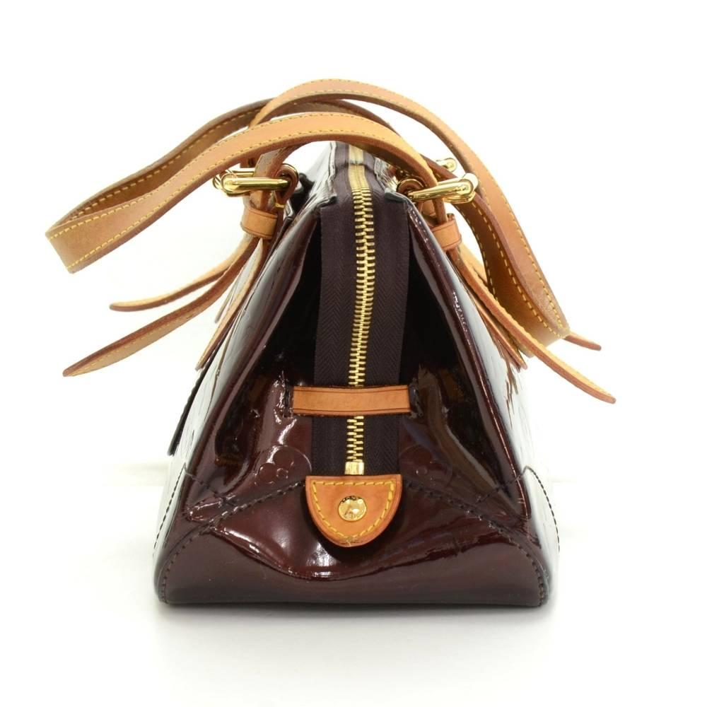 Women's Louis Vuitton Rosewood Avenue Purple Amarante Vernis Leather Shoulder Hand Bag