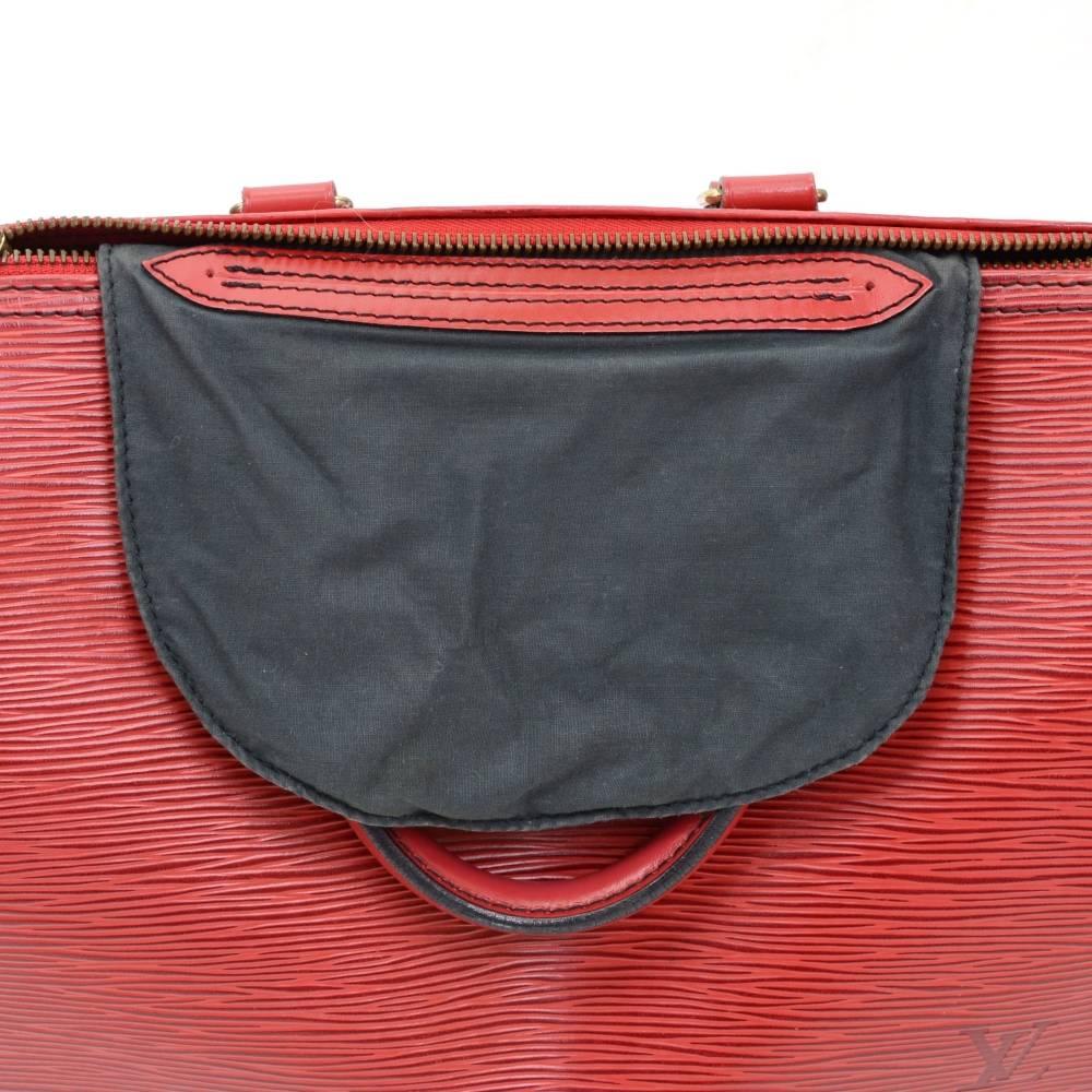 Vintage Louis Vuitton Speedy 25 Red Epi Leather City Hand Bag 3
