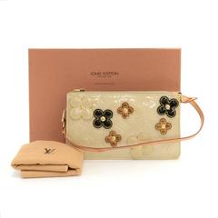 Louis Vuitton Beige Vernis Leather Flower Lexington Handbag - 2001 Limited