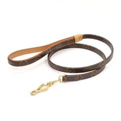 Louis Vuitton Laisse Baxter MM + Collier Baxter PM Monogram Canvas Dog Leash Set