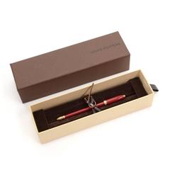 Louis Vuitton Red x Gold Tone Small Ball Point Pen For Agenda