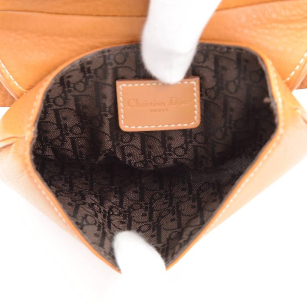 Christian Dior Brown Leather Saddle Pochette Waist Bag 3