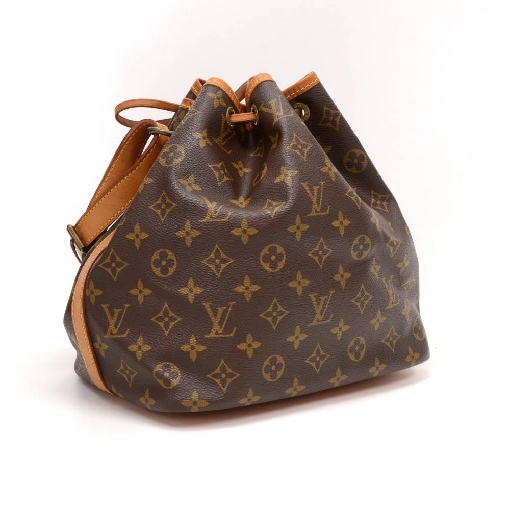 Vintage Louis Vuitton Petit Noe Monogram Canvas Shoulder Bag In Good Condition In Fukuoka, Kyushu