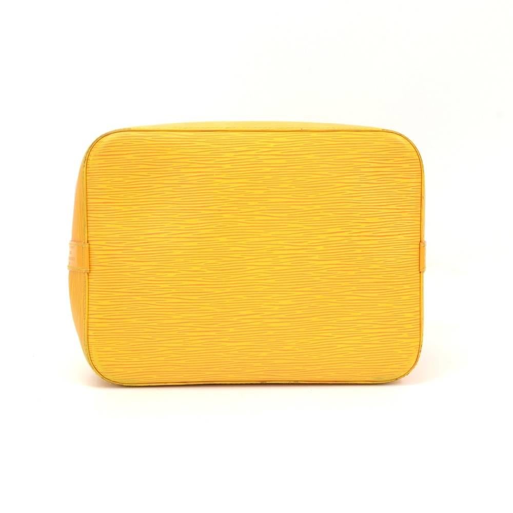 Louis Vuitton Petit Noe Yellow Epi Leather Shoulder Bag 2