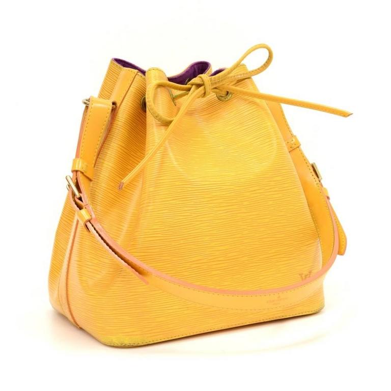 Louis Vuitton Petit Noe Epi Yellow Handbag | SEMA Data Co-op