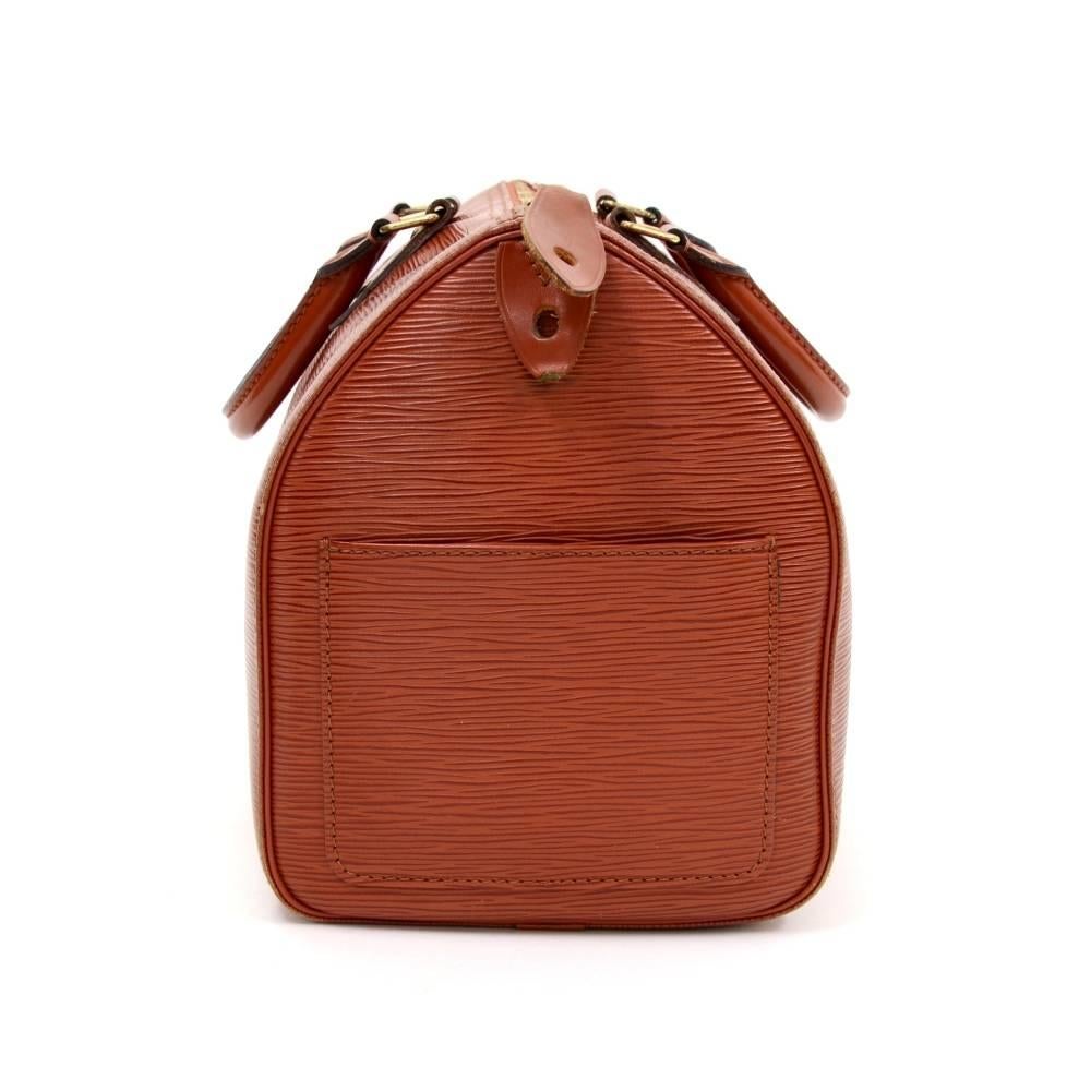 Women's Vintage Louis Vuitton Speedy 30 Kenyan Fawn Epi Leather City Hand Bag