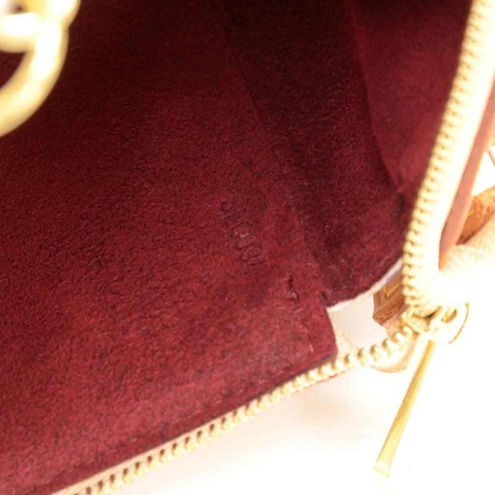 Louis Vuitton Pochette Accessories White Multicolor Canvas Hand Bag 6