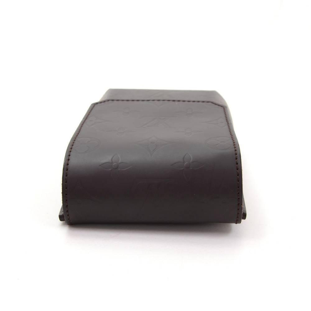 Louis Vuitton Dark Brown Monogram Matt Leather Waist Pouch 1