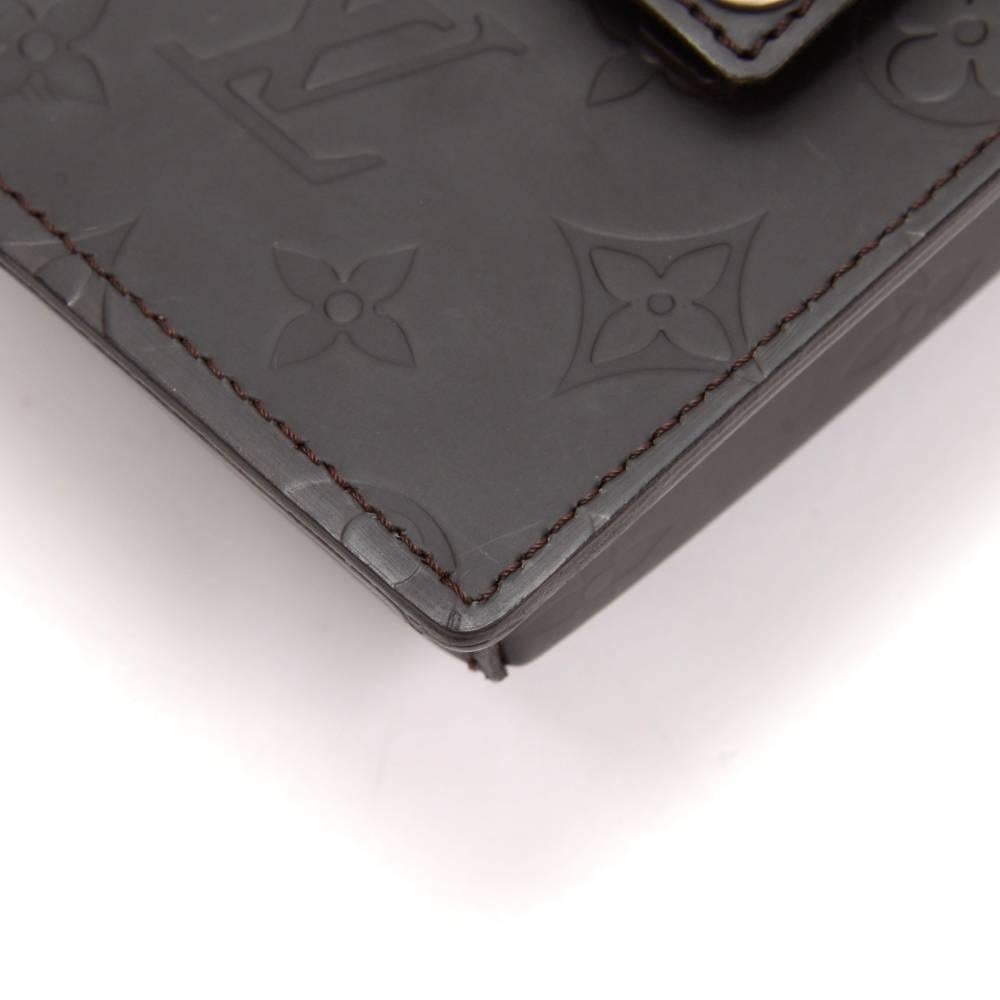 Louis Vuitton Dark Brown Monogram Matt Leather Waist Pouch 2