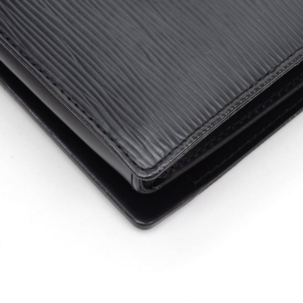 Louis Vuitton Honfleur Black Epi Leather Shoulder Clutch Wallet 3