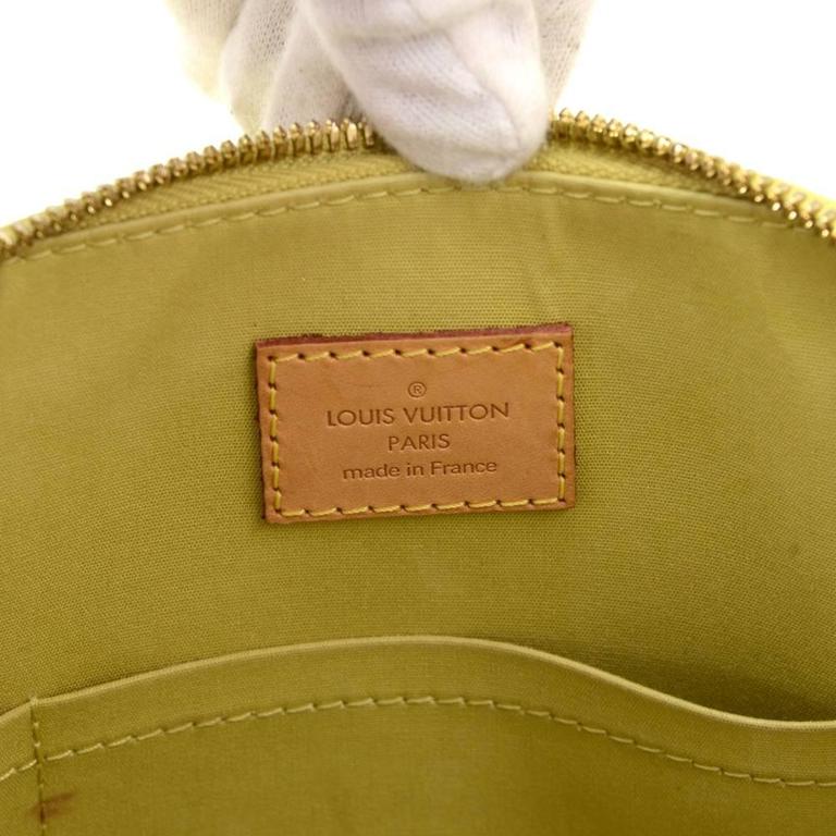 Louis Vuitton Alma Lime Green Vernis Leather Hand Bag at 1stDibs lime