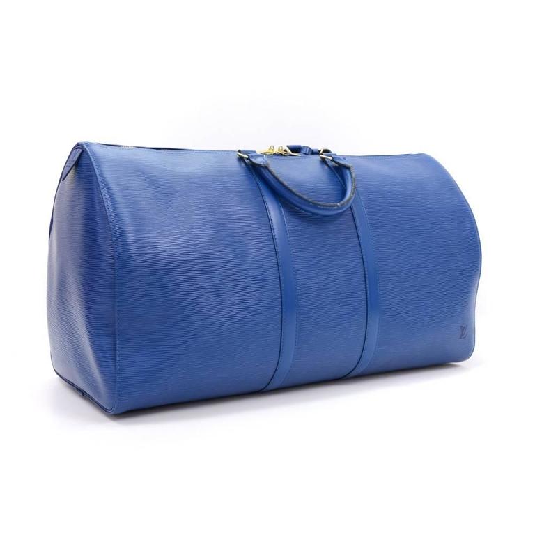 lv duffle bag blue
