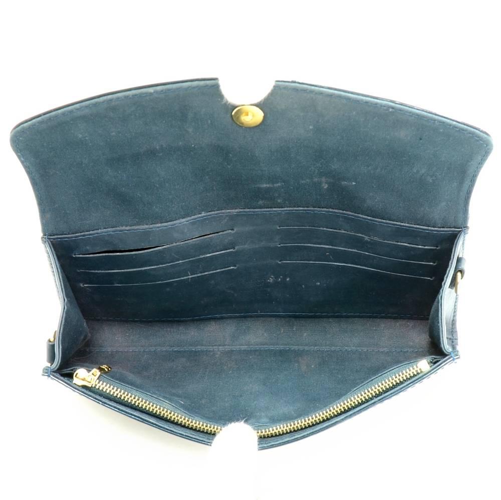 Louis Vuitton Sunset Boulevard Dark Green Vernis Leather Evening Bag 5